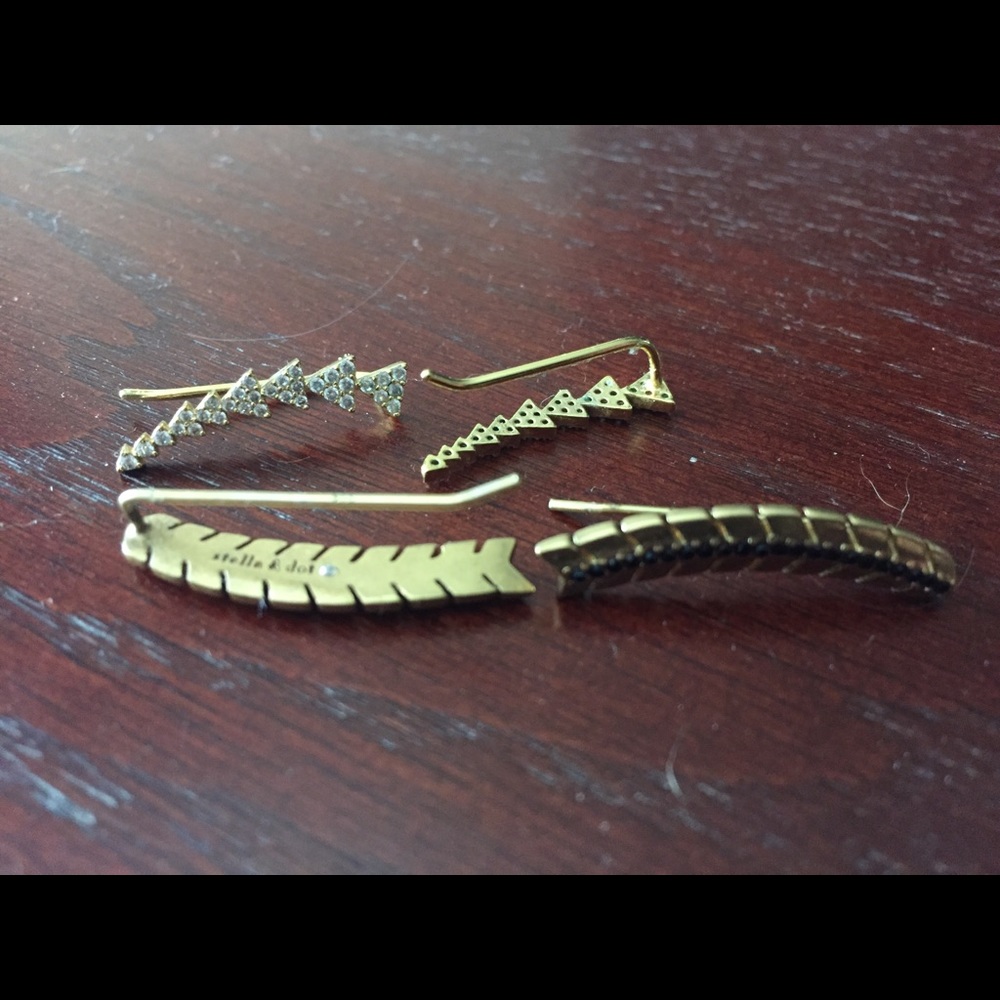 2 sets of Stella & Dot ear climbers